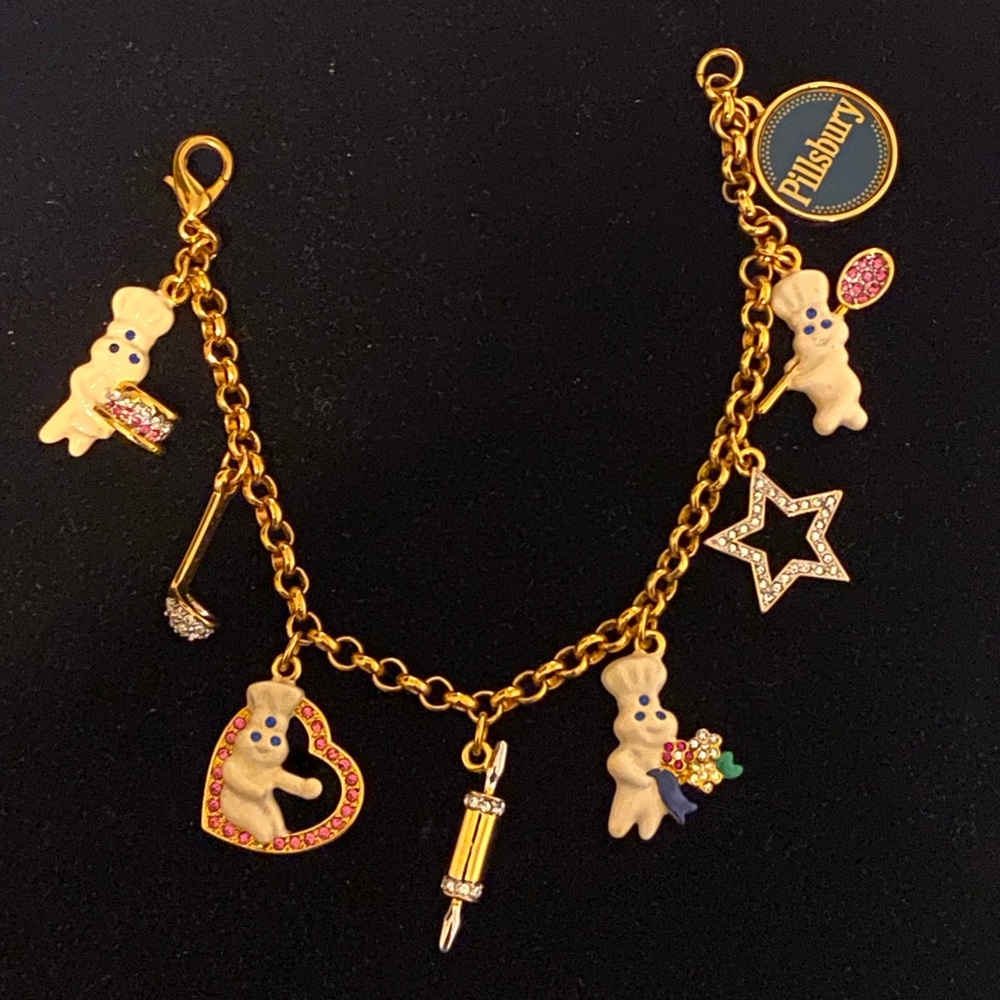 Danberry Mint Pillsbury Gold plated Charm Bracelet